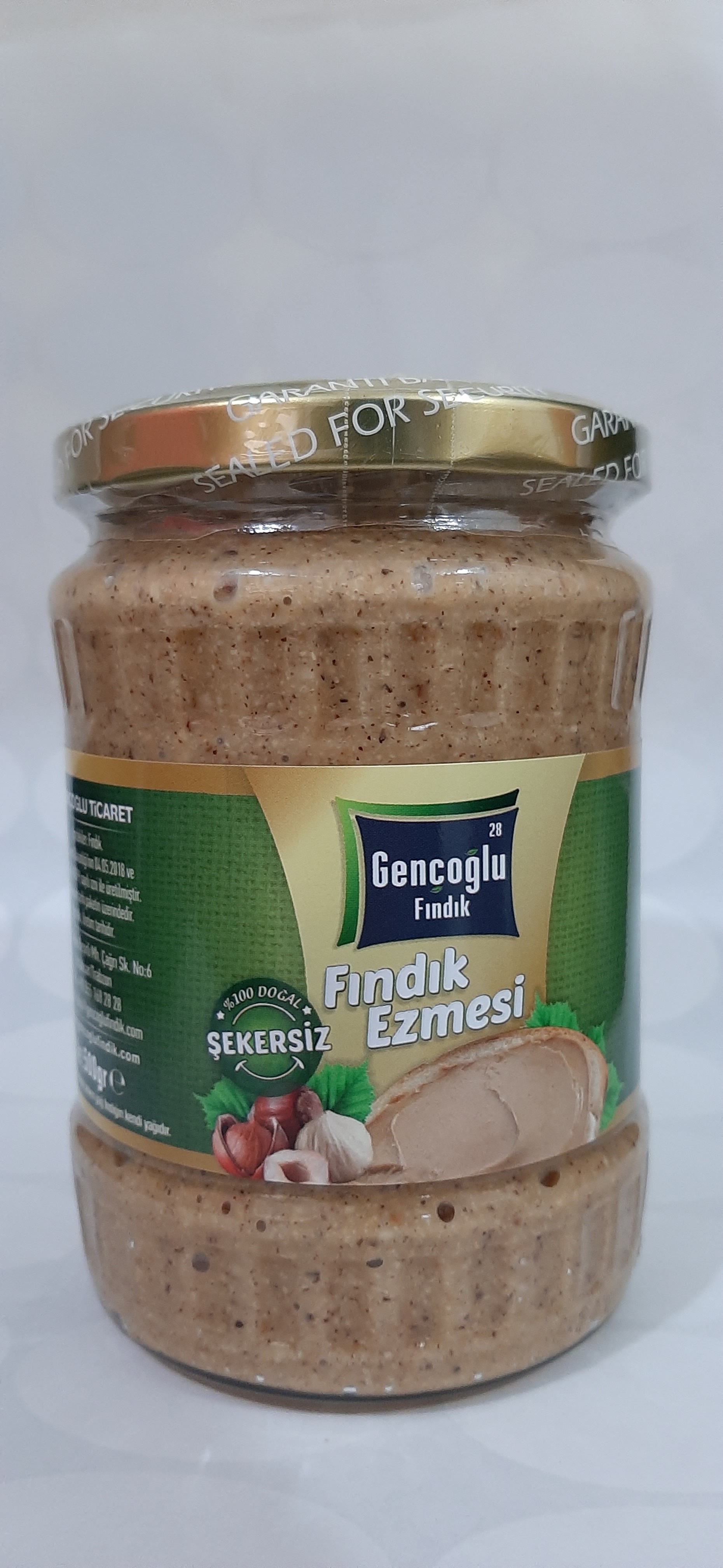 Gençoğlu Şekersiz Fındık Ezmesi 300 Gr.