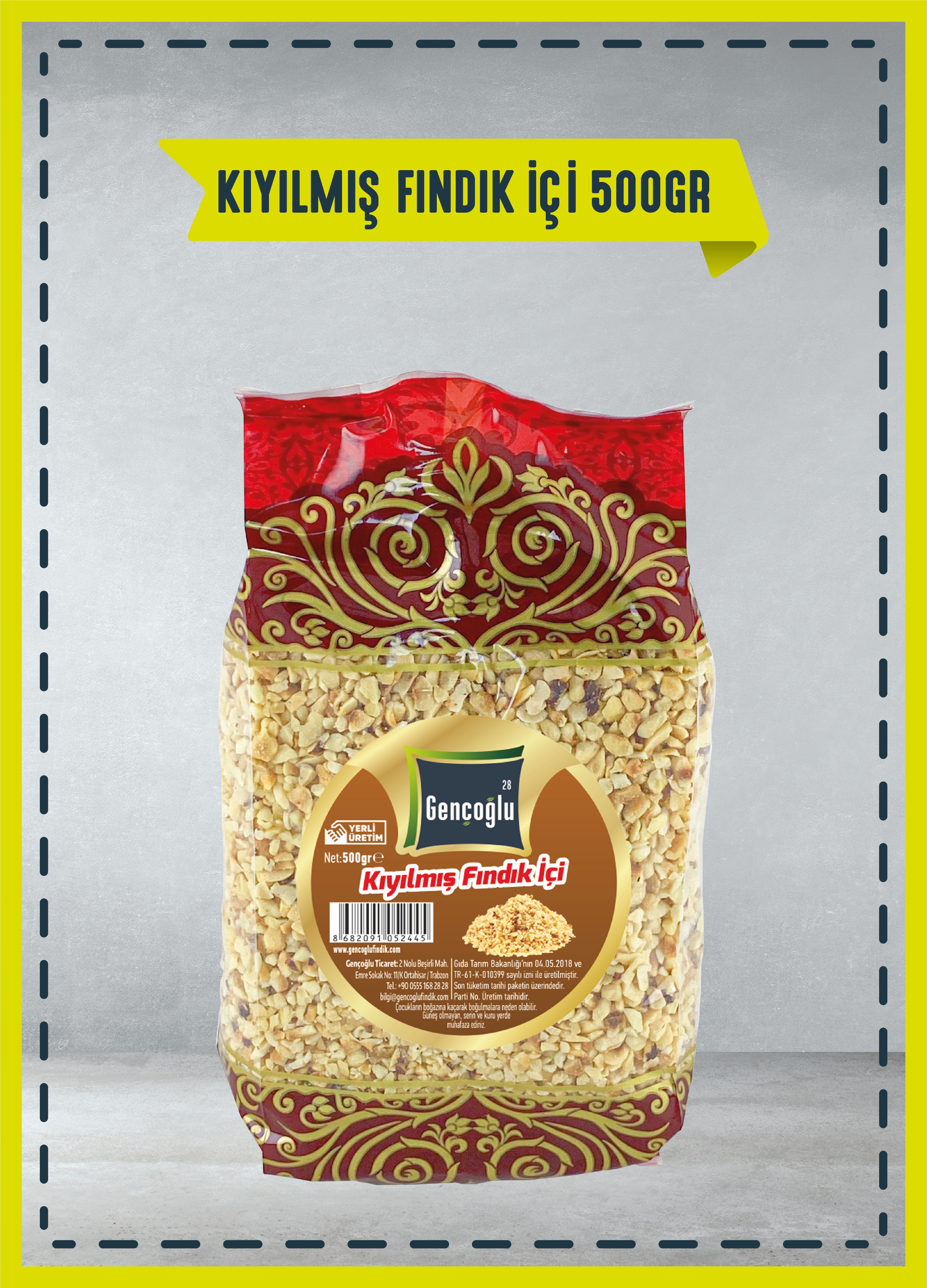 Gençoğlu Kıyılmış Fındık 100 Gr.