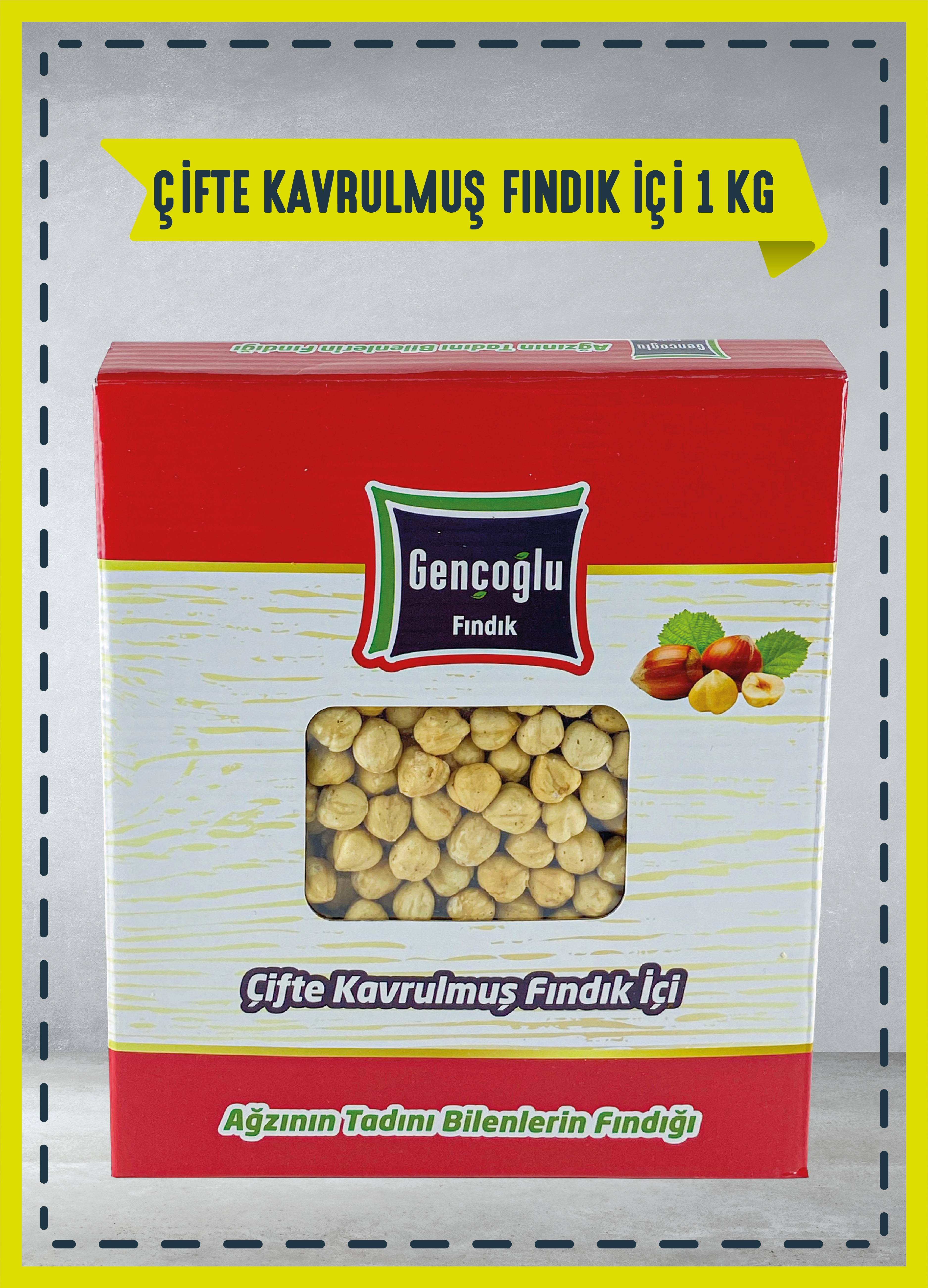 Hediyelik Kavrulmuş Fındık Kutuda Vakumlanmış 1 Kg.