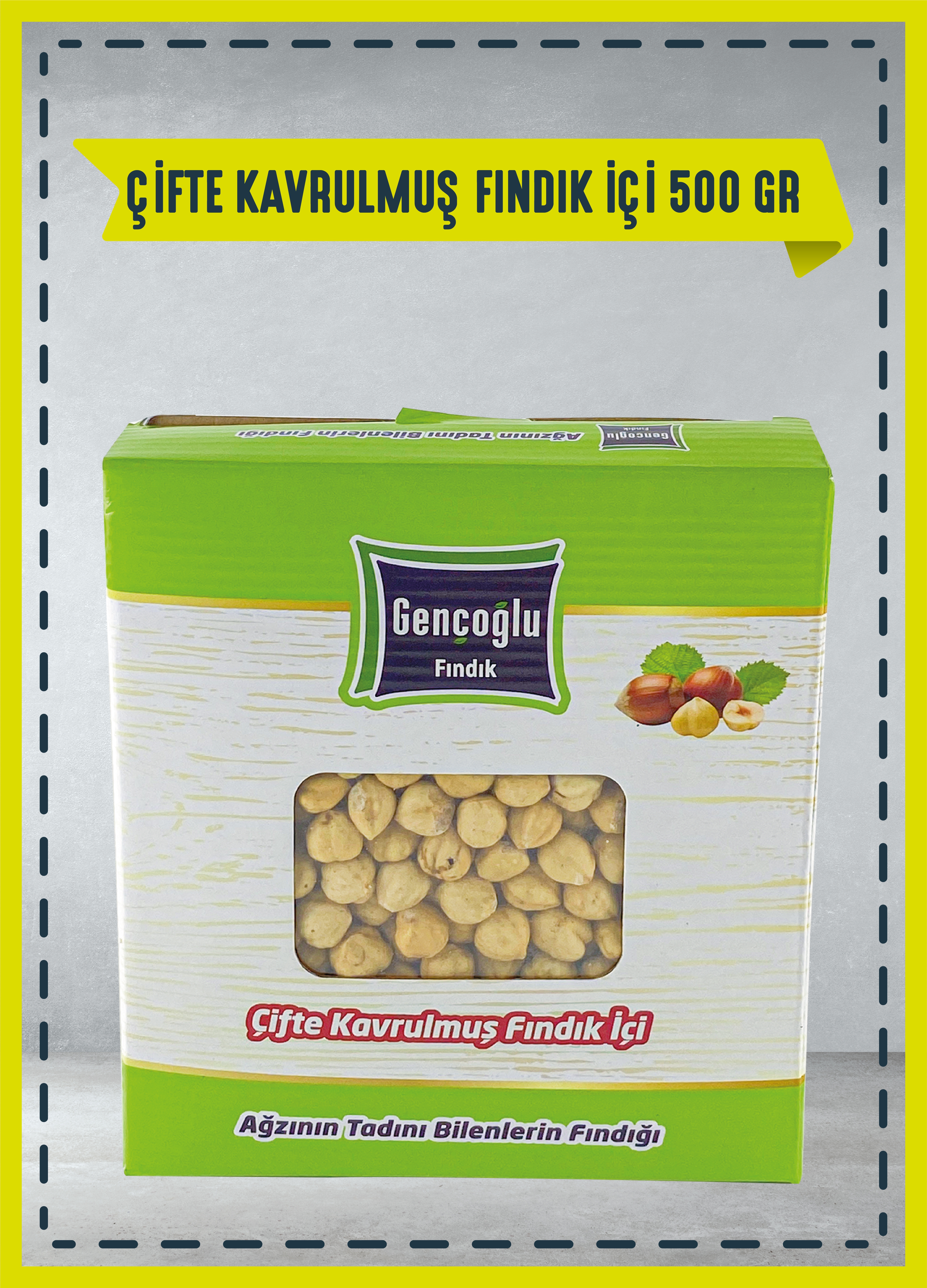 Hediyelik Kavrulmuş Fındık Kutuda Vakumlanmış 500 Gr.