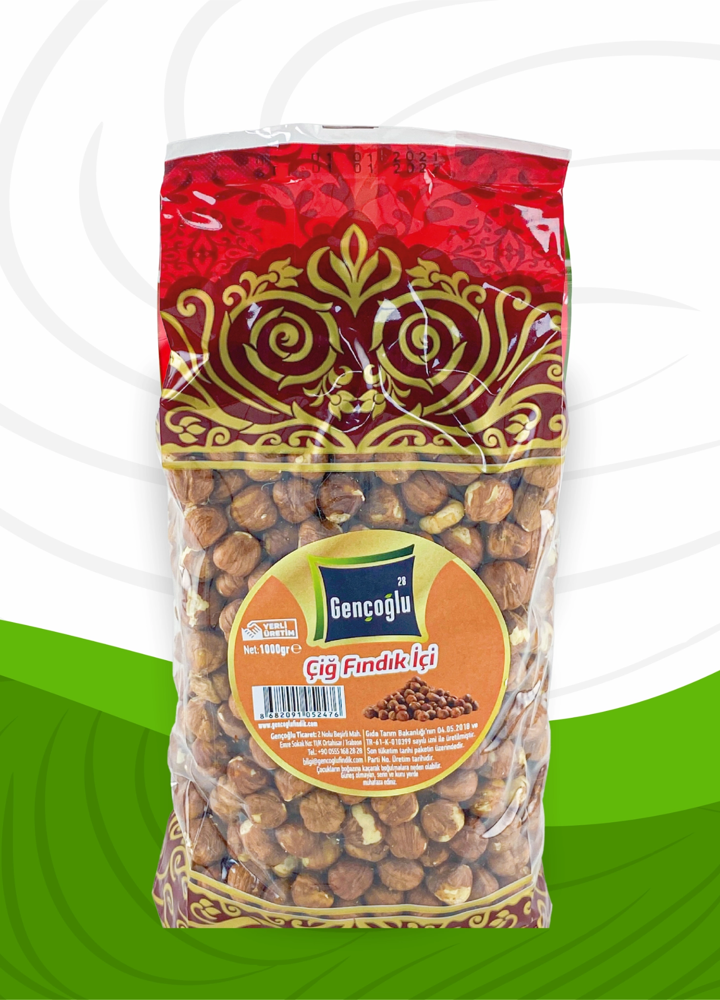 Gençoğlu Çiğ Fındık 1 Kg.