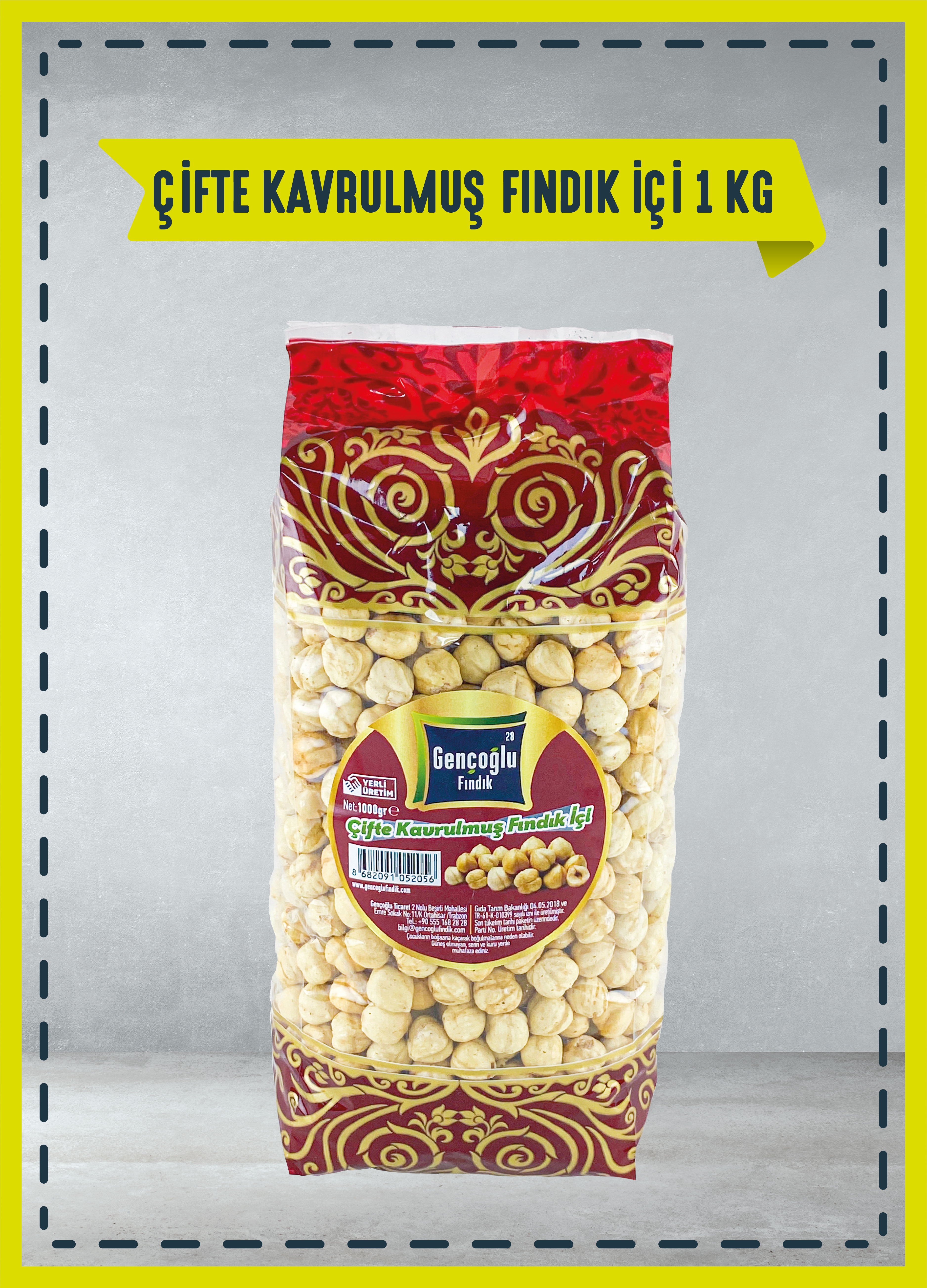 Gençoğlu Kavrulmuş Fındık 1 Kg.