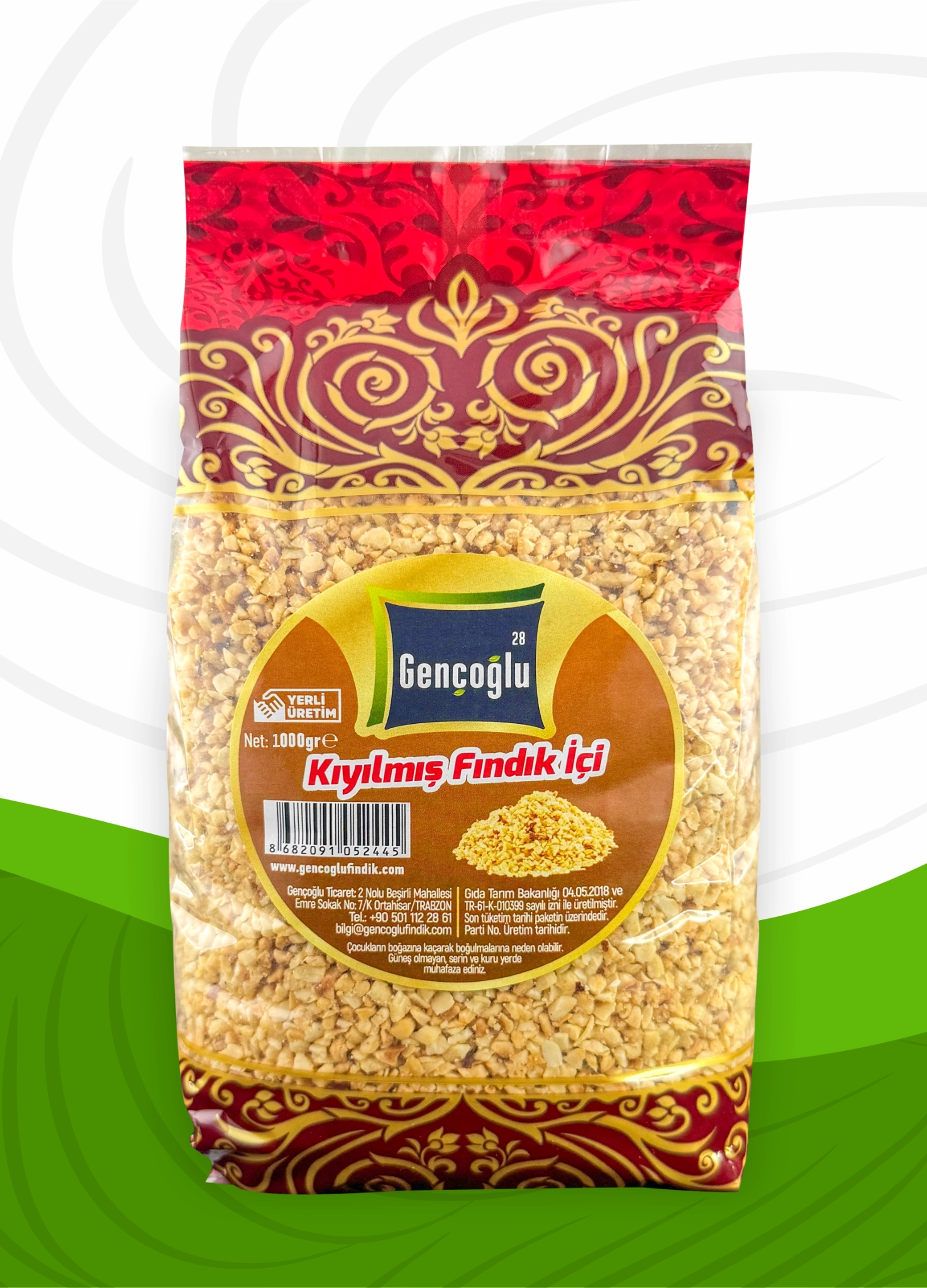 Gençoğlu Kıyılmış Fındık 1 Kg.